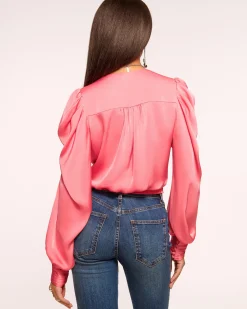 Fashion Ramy Brook Pauline Puff Sleeve Blouse