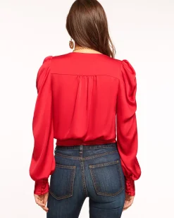 Fashion Ramy Brook Pauline Puff Sleeve Blouse
