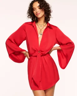 Online Ramy Brook Penny Bell Sleeve Mini Dress