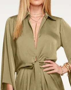 Online Ramy Brook Penny Bell Sleeve Mini Dress