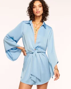Online Ramy Brook Penny Bell Sleeve Mini Dress