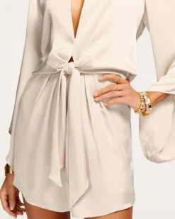 Online Ramy Brook Penny Bell Sleeve Mini Dress