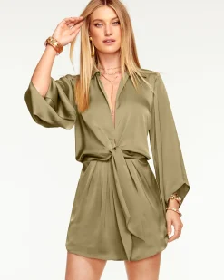 Online Ramy Brook Penny Bell Sleeve Mini Dress