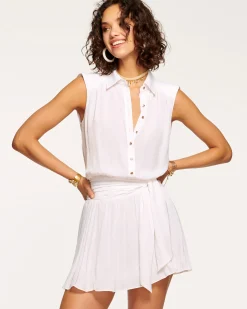 New Ramy Brook Peyton Button Down Mini Dress