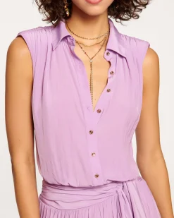 New Ramy Brook Peyton Button Down Mini Dress