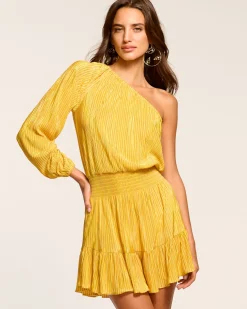Clearance Ramy Brook Raashi One-Shoulder Smocked Mini Dress Daisypleats