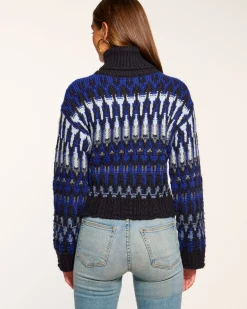 Discount Ramy Brook Rufus Turtleneck Sweater Lapisfairisle