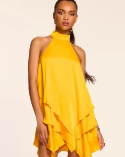Fashion Ramy Brook Shaina Tiered Mini Dress Daisyyellow