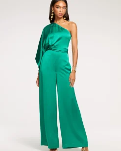 Best Ramy Brook Simone One-Shoulder Jumpsuit Black