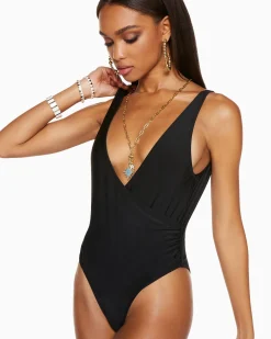 Fashion Ramy Brook Soren V-Neck One Piece Swimsuit