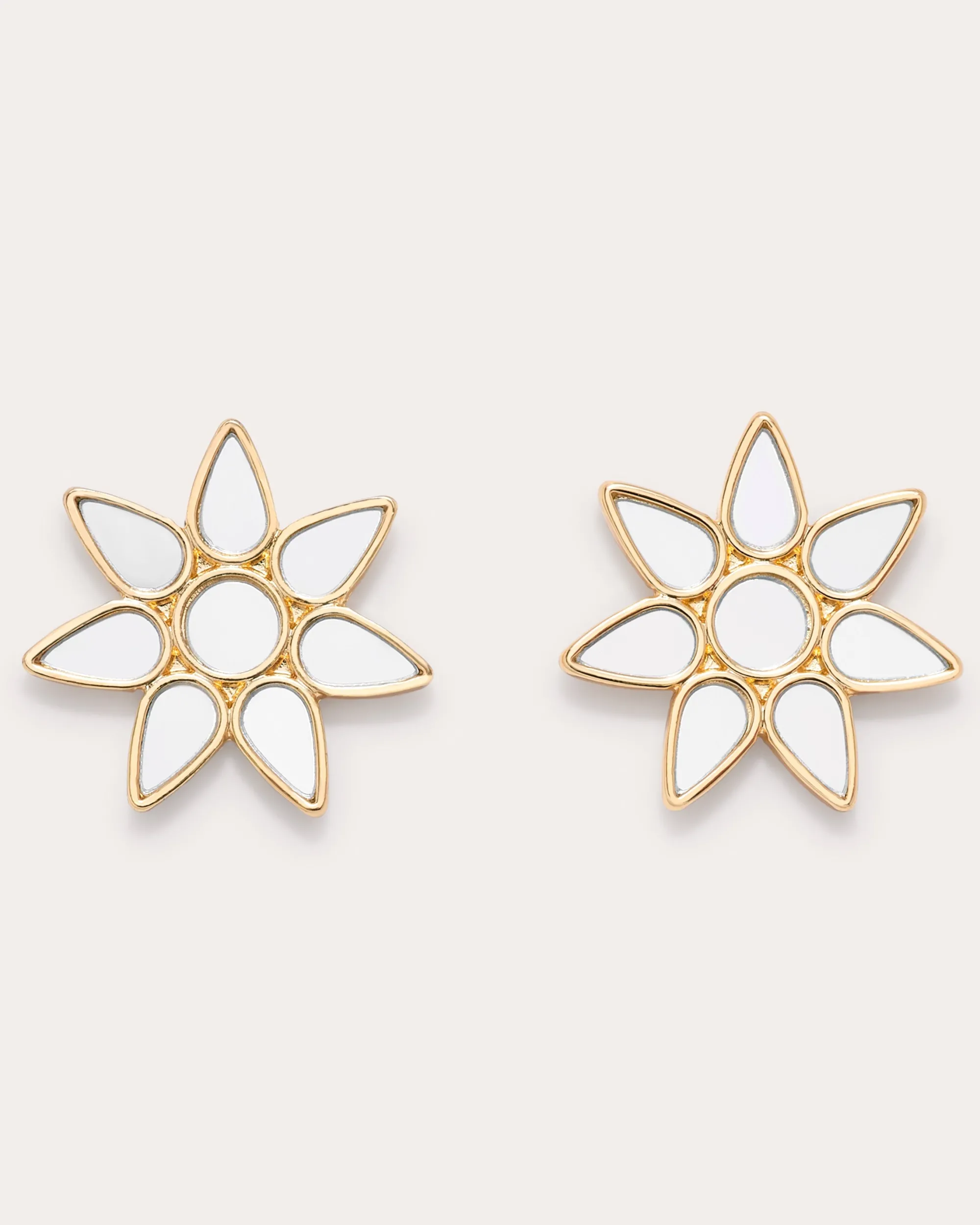 Hot Ramy Brook Star Mirrored Studs Gold