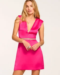 Sale Ramy Brook Teigan Embellished V-Neck Mini Dress