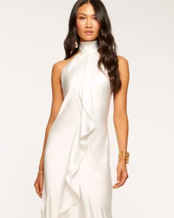 Clearance Ramy Brook Tera Ruffled Halter Gown