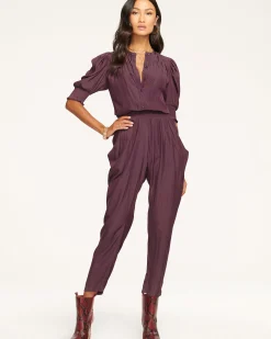New Ramy Brook Tracey Puff Sleeve Jumpsuit