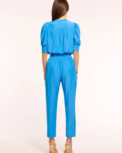 New Ramy Brook Tracey Puff Sleeve Jumpsuit