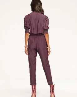 New Ramy Brook Tracey Puff Sleeve Jumpsuit