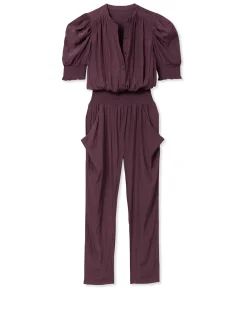 New Ramy Brook Tracey Puff Sleeve Jumpsuit