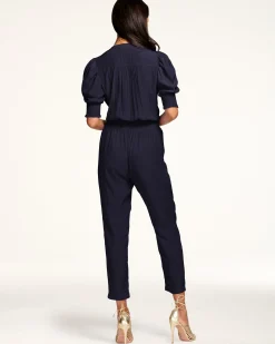 New Ramy Brook Tracey Puff Sleeve Jumpsuit