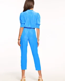 New Ramy Brook Tracey Puff Sleeve Jumpsuit