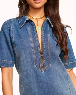 Sale Ramy Brook Tunechi Denim Shirt Dress