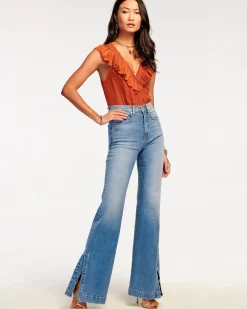 Sale Ramy Brook Tyra High Waisted Flare Jean