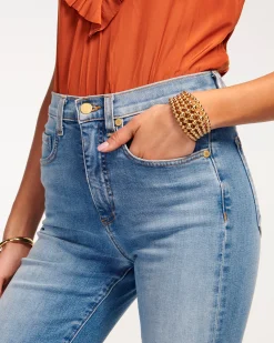 Sale Ramy Brook Tyra High Waisted Flare Jean