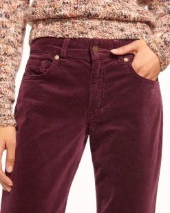 Outlet Ramy Brook Velvet Kyle Low Rise Flare Jean Pinotvelveteen