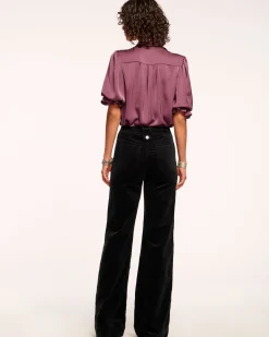 Online Ramy Brook Velvet Theodora Wide Leg Jean