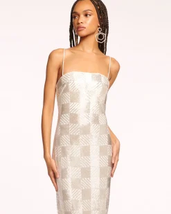 Discount Ramy Brook Verlo Beaded Gown Silverbead