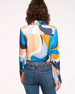 Best Ramy Brook Victoria Silk Button Down Blouse