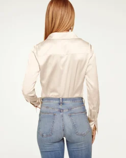 Best Ramy Brook Victoria Silk Button Down Blouse