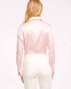 Best Ramy Brook Victoria Silk Button Down Blouse