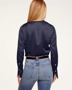Best Ramy Brook Victoria Silk Button Down Blouse