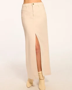 New Ramy Brook Xavier Denim Maxi Skirt