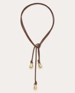 Fashion Ramy Brook Yara Suede Tie Necklace