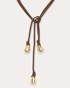 Fashion Ramy Brook Yara Suede Tie Necklace
