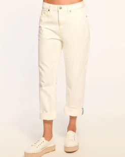 Best Ramy Brook Yuki Cuffed Boyfriend Jean White