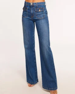 Hot Ramy Brook Zariah Wide Leg Jean Mediumwash