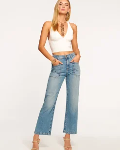 Online Ramy Brook Zoey Wide Leg Jean Lightwash